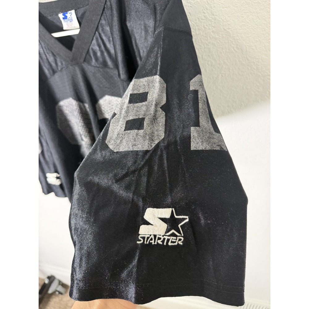 Vintage 90s Oakland Raiders Tim Brown Black Silver Football Jersey Mens 52 XL - Picture 4 of 9
